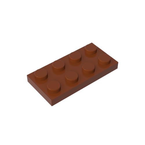 TYCOLE Gobricks GDS-511 Plate 2 x 4 Compatible with 3020 Pieces of Children's Toys Building Block Particles Plate DIY (20 PCS,192 Reddish Brown(081)) von TYCOLE