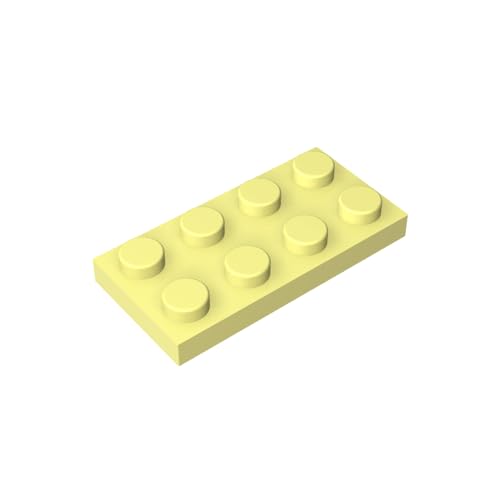 TYCOLE Gobricks GDS-511 Plate 2 x 4 Compatible with 3020 Pieces of Children's Toys Building Block Particles Plate DIY (20 PCS,226 Bright Light Yellow(033)) von TYCOLE