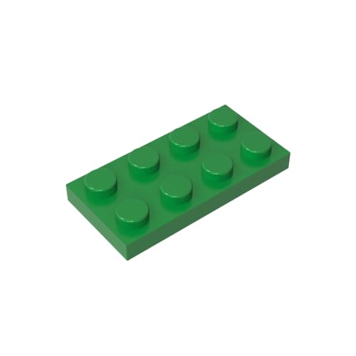 TYCOLE Gobricks GDS-511 Plate 2 x 4 Compatible with 3020 Pieces of Children's Toys Building Block Particles Plate DIY (20 PCS,28 Green(040)) von TYCOLE