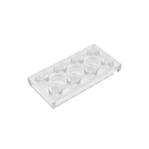 TYCOLE Gobricks GDS-511 Plate 2 x 4 Compatible with 3020 Pieces of Children's Toys Building Block Particles Plate DIY (20 PCS,40 Trans-Clear(180)) von TYCOLE