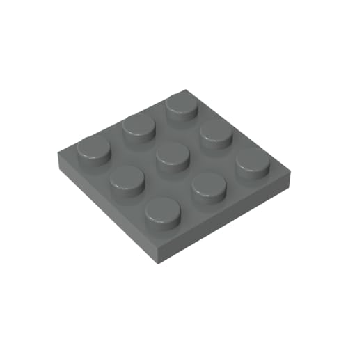 TYCOLE Gobricks GDS-518 Plate 3 x 3 Compatible with 11212 All Major Brick Brands Toys Building Blocks Technical Parts Assembles DIY (199 Dark Bluish Gray(072),20 PCS) von TYCOLE