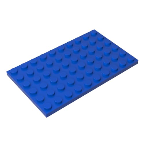 TYCOLE Gobricks GDS-525 Plate 6 x 10 Compatible with 3033 All Major Brick Brands Toys Building Blocks Technical Parts Assembles DIY (23 Blue(050),3 PCS) von TYCOLE