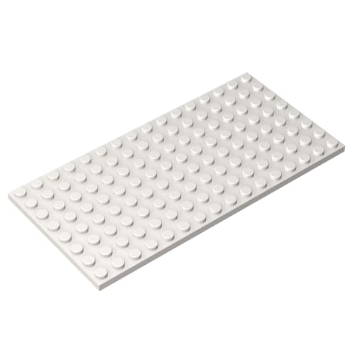 TYCOLE Gobricks GDS-529 Plate 8 x 16 Compatible with 92438 All Major Brick Brands Toys,Building Blocks,Technical Parts,Assembles DIY (1 White(090),2 PCS) von TYCOLE
