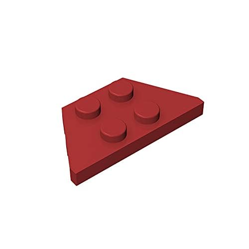 TYCOLE Gobricks GDS-555 Wedge, Plate 2 x 4 Compatible with 51739,All Major Brick Brands Toys,Building Blocks,Technical Parts,Assembles DIY (154 Dark Red(014),20 PCS) von TYCOLE