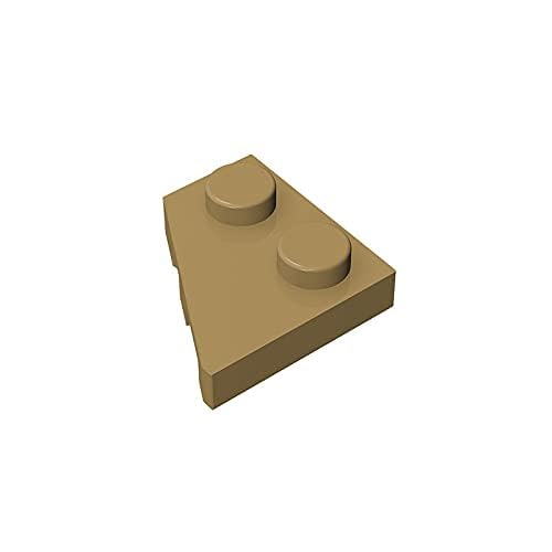 TYCOLE Gobricks GDS-559 Wedge, Plate 2 x 2 Left Compatible with 24299 All Major Brick Brands Toys Building Blocks Technical Parts Assembles DIY (138 Dark Tan(034),40 PCS) von TYCOLE