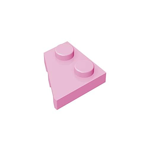 TYCOLE Gobricks GDS-559 Wedge, Plate 2 x 2 Left Compatible with 24299 All Major Brick Brands Toys Building Blocks Technical Parts Assembles DIY (222 Bright Pink(011),40 PCS) von TYCOLE