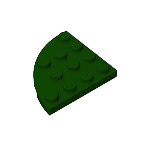 Gobricks GDS-569 Plate, Round Corner 4 x 4 Compatible with 30565 All Major Brick Brands Toys,Building Blocks,Technical Parts,Assembles DIY (141 Dark Green(047),40 PCS) von TYCOLE