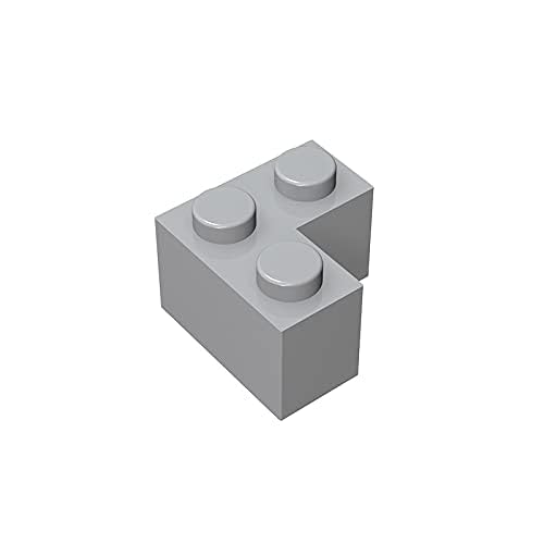 TYCOLE Gobricks GDS-572 Brick 2 x 2 Corner Compatible with 2357 All Major Brick Brands Toys,Building Blocks,Technical Parts,Assembles DIY (194 Light Bluish Gray(071),20 PCS) von TYCOLE