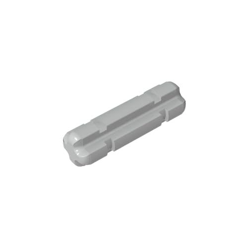 TYCOLE Gobricks GDS-580, Axle 2 Notched Compatible with 32062 All Major Brick Brands Toys Building Blocks Technical Parts Assembles DIY (194 Light Bluish Gray(071),50 PCS) von TYCOLE