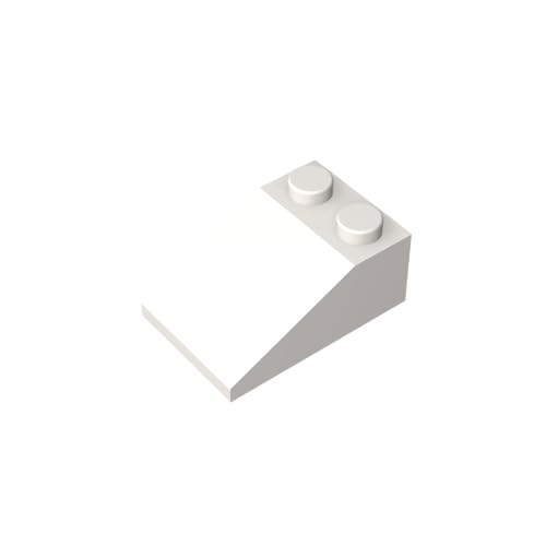 TYCOLE Gobricks GDS-584 Slope 33 3 x 2 Compatible with 3298 All Major Brick Brands Toys,Building Blocks,Technical Parts,Assembles DIY (1 White(090),20 PCS) von TYCOLE