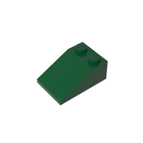 TYCOLE Gobricks GDS-584 Slope 33 3 x 2 Compatible with 3298 All Major Brick Brands Toys,Building Blocks,Technical Parts,Assembles DIY (141 Dark Green(047),20 PCS) von TYCOLE