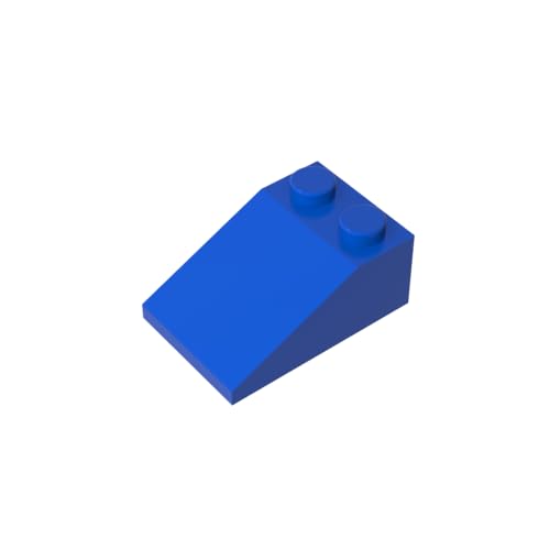 TYCOLE Gobricks GDS-584 Slope 33 3 x 2 Compatible with 3298 All Major Brick Brands Toys,Building Blocks,Technical Parts,Assembles DIY (23 Blue(050),20 PCS) von TYCOLE