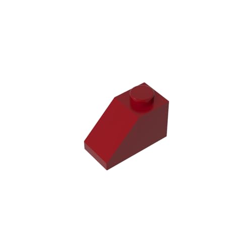 TYCOLE Gobricks GDS-588 Slope 45 2 x 1 Compatible with 3040 6270 All Major Brick Brands Toys Building Blocks Technical Parts Assembles DIY (154 Dark Red(014),50 PCS) von TYCOLE