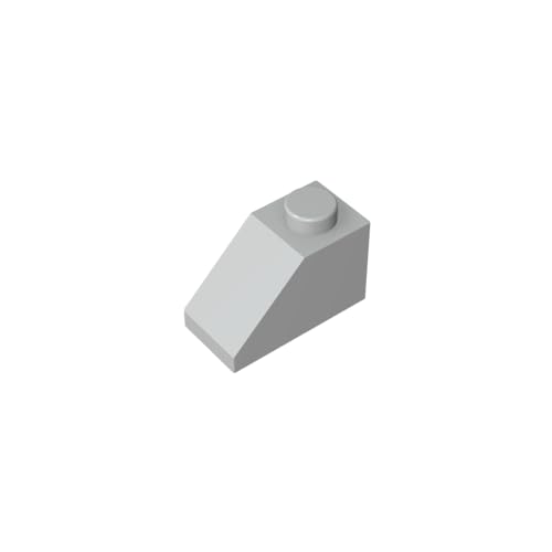 TYCOLE Gobricks GDS-588 Slope 45 2 x 1 Compatible with 3040 6270 All Major Brick Brands Toys Building Blocks Technical Parts Assembles DIY (194 Light Bluish Gray(071),50 PCS) von TYCOLE
