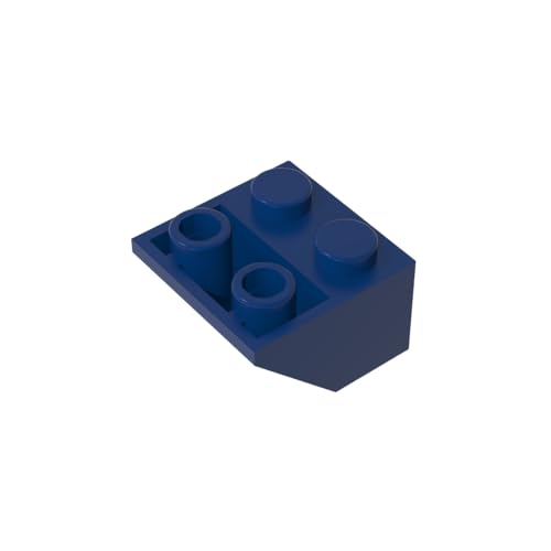 TYCOLE Gobricks GDS-599 Compatible with 3660 ROOF Tile 2X2/45 INV. - 2x2 45 Reverse Slope All Major Brick Brands,Building Blocks,Technical Parts,Assembles DIY (140 Dark Blue(055),20 PCS) von TYCOLE