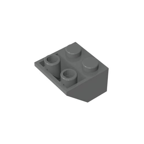 TYCOLE Gobricks GDS-599 Compatible with 3660 ROOF Tile 2X2/45 INV. - 2x2 45 Reverse Slope All Major Brick Brands,Building Blocks,Technical Parts,Assembles DIY (199 Dark Bluish Gray(072),20 PCS) von TYCOLE