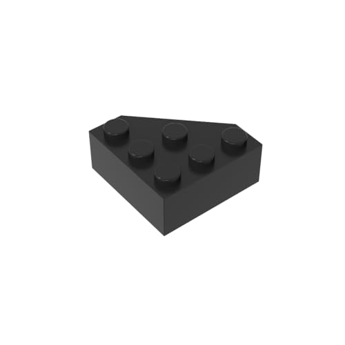TYCOLE Gobricks GDS-600 Compatible with 30505 Crcles/iAngles Brick3x3 Wedge Brick Cut Corner Brick All Major Brick Brands Toys,Building Blocks,Technical Parts (26 Black(080),20 PCS) von TYCOLE