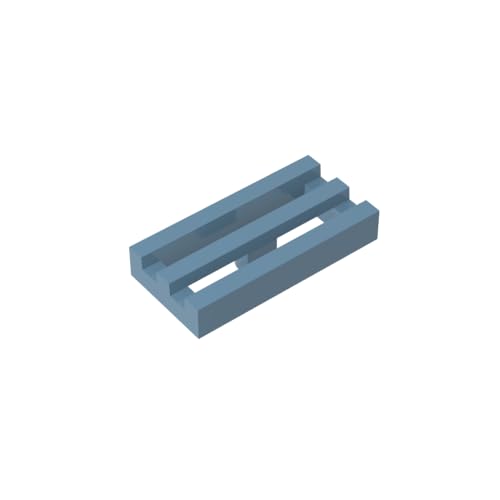 TYCOLE Gobricks GDS-602 Radiator Grille 1X2-1x2 Grid Panel Compatible with 2412 30244 All Major Brick Brands Toys Building Blocks Technical Parts Assembles DIY (135 Sand Blue(054),50 PCS) von TYCOLE
