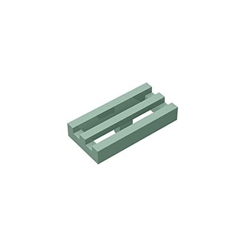 TYCOLE Gobricks GDS-602 Radiator Grille 1X2-1x2 Grid Panel Compatible with 2412 30244 All Major Brick Brands Toys Building Blocks Technical Parts Assembles DIY (151 Sand Green(048),50 PCS) von TYCOLE