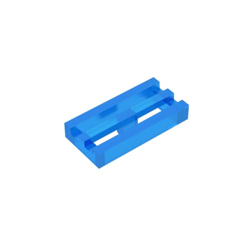 TYCOLE Gobricks GDS-602 Radiator Grille 1X2-1x2 Grid Panel Compatible with 2412 30244 All Major Brick Brands Toys Building Blocks Technical Parts Assembles DIY (43 Trans-Dark Blue(150),50 PCS) von TYCOLE
