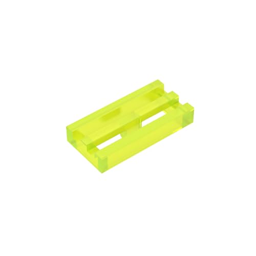 TYCOLE Gobricks GDS-602 Radiator Grille 1X2-1x2 Grid Panel Compatible with 2412 30244 All Major Brick Brands Toys Building Blocks Technical Parts Assembles DIY (49 Trans-Neon Green(141),50 PCS) von TYCOLE