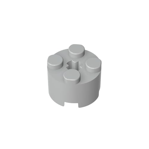 TYCOLE Gobricks GDS-607 2x2 Cylindrical Tiles Compatible with 6143 3941 All Major Brick Brands Toys Building Blocks Technical Parts Assembles DIY (194 Light Bluish Gray(071),20 PCS) von TYCOLE
