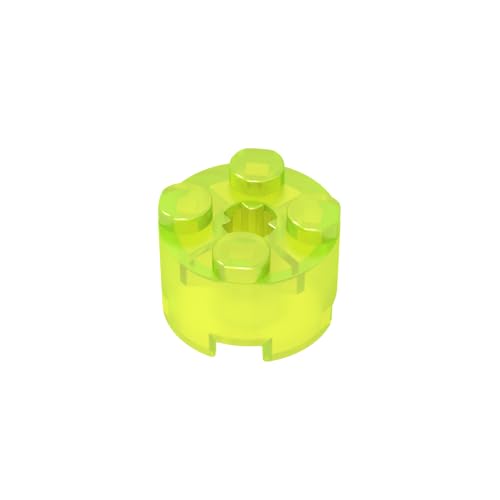 TYCOLE Gobricks GDS-607 2x2 Cylindrical Tiles Compatible with 6143 3941 All Major Brick Brands Toys Building Blocks Technical Parts Assembles DIY (49 Trans-Neon Green(141),20 PCS) von TYCOLE