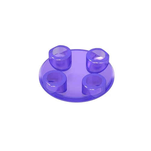 TYCOLE Gobricks GDS-608 Slide Shoe Round 2X2 Compatible with 2654 54196 All Major Brick Brands Toys Building Blocks Technical Parts Assembles DIY (126 Trans-Purple(160),50 PCS) von TYCOLE