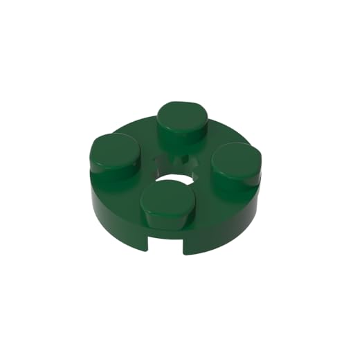TYCOLE Gobricks GDS-609 Plate 2X2 Round Compatible with 4032 All Major Brick Brands Toys Building Blocks Technical Parts Assembles DIY (141 Dark Green(047),50 PCS) von TYCOLE