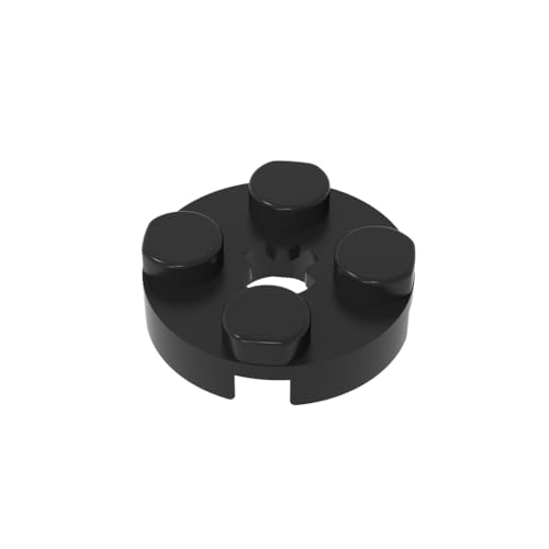 TYCOLE Gobricks GDS-609 Plate 2X2 Round Compatible with 4032 All Major Brick Brands Toys Building Blocks Technical Parts Assembles DIY (26 Black(080),50 PCS) von TYCOLE