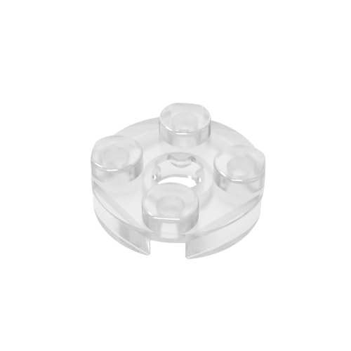 TYCOLE Gobricks GDS-609 Plate 2X2 Round Compatible with 4032 All Major Brick Brands Toys Building Blocks Technical Parts Assembles DIY (40 Trans-Clear(180),50 PCS) von TYCOLE