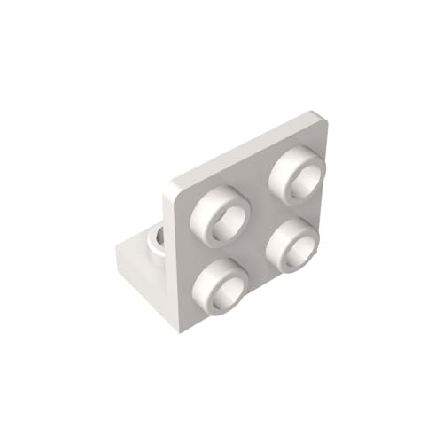 TYCOLE Gobricks GDS-642 1x2-2x2 Reverse Bracket Panel Compatible with 99207 All Major Brick Brands Toys Building Blocks Technical Parts Assembles DIY (1 White(090),20 PCS) von TYCOLE