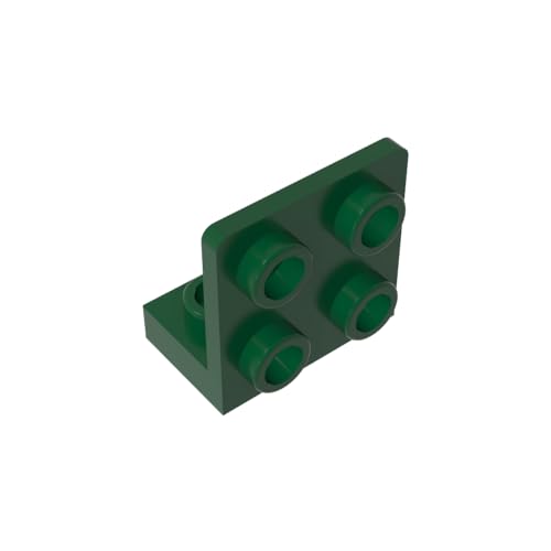 TYCOLE Gobricks GDS-642 1x2-2x2 Reverse Bracket Panel Compatible with 99207 All Major Brick Brands Toys Building Blocks Technical Parts Assembles DIY (141 Dark Green(047),20 PCS) von TYCOLE