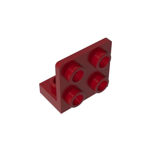 TYCOLE Gobricks GDS-642 1x2-2x2 Reverse Bracket Panel Compatible with 99207 All Major Brick Brands Toys Building Blocks Technical Parts Assembles DIY (154 Dark Red(014),20 PCS) von TYCOLE