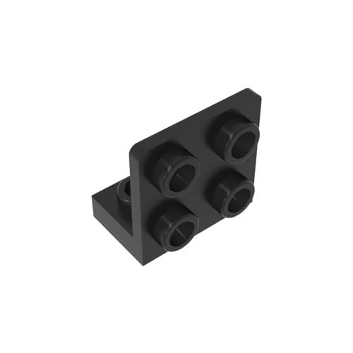 TYCOLE Gobricks GDS-642 1x2-2x2 Reverse Bracket Panel Compatible with 99207 All Major Brick Brands Toys Building Blocks Technical Parts Assembles DIY (26 Black(080),20 PCS) von TYCOLE