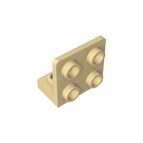 TYCOLE Gobricks GDS-642 1x2-2x2 Reverse Bracket Panel Compatible with 99207 All Major Brick Brands Toys Building Blocks Technical Parts Assembles DIY (5 Tan(031),20 PCS) von TYCOLE