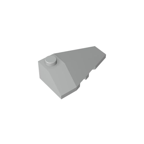 TYCOLE Gobricks GDS-754 Right ROOF Tile 2X4 W/Angle Compatible with 43711 All Major Brick Brands Toys,Building Blocks,Technical Parts,Assembles DIY (194 Light Bluish Gray(071),20 PCS) von TYCOLE