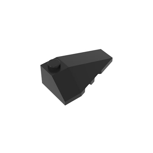 TYCOLE Gobricks GDS-754 Right ROOF Tile 2X4 W/Angle Compatible with 43711 All Major Brick Brands Toys,Building Blocks,Technical Parts,Assembles DIY (26 Black(080),20 PCS) von TYCOLE