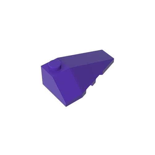 TYCOLE Gobricks GDS-754 Right ROOF Tile 2X4 W/Angle Compatible with 43711 All Major Brick Brands Toys,Building Blocks,Technical Parts,Assembles DIY (268 Dark Purple(060),20 PCS) von TYCOLE