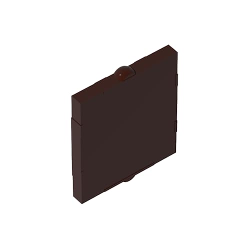 TYCOLE Gobricks GDS-791 Glass for Frame 1X2X2-1x2x2 Glass Compatible with 60601 86209All Major Brick Brands Toys,Building Blocks,Technical Parts,Assembles DIY (308 Dark Brown(082),50 PCS) von TYCOLE