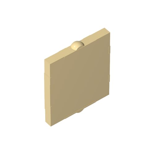 TYCOLE Gobricks GDS-791 Glass for Frame 1X2X2-1x2x2 Glass Compatible with 60601 86209All Major Brick Brands Toys,Building Blocks,Technical Parts,Assembles DIY (5 Tan(031),50 PCS) von TYCOLE