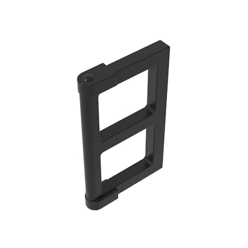 TYCOLE Gobricks GDS-792 Window 1x2x3 Pane with Thick Corner Tabs Compatible with 60608 All Major Brick Brands Toys,Building Blocks,Technical Parts,Assembles (26 Black(080),50 PCS) von TYCOLE
