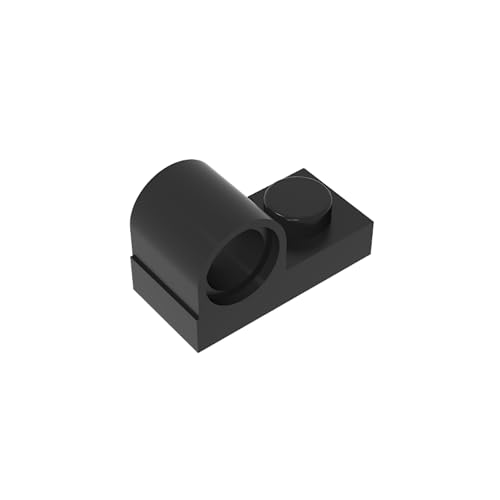TYCOLE Gobricks GDS-811 Plate, Modified 1 x 2 with Pin Hole on Top Compatible with 11458 Pieces of Children's Toys (26 Black(080),20 PCS) von TYCOLE