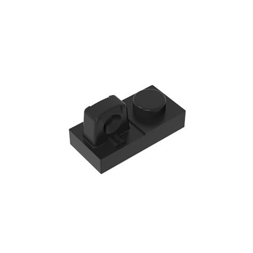 TYCOLE Gobricks GDS-824 Hinge Plate 1 x 2 Locking with 1 Finger On Top Compatible with 30383 Pieces of Children's Toys (26 Black(080),20 PCS) von TYCOLE