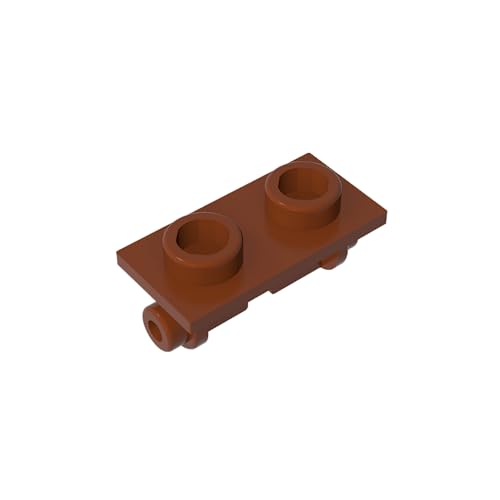 TYCOLE Gobricks GDS-828 Hinge Brick 1 x 2 Top Plate Compatible with 3938 Pieces of Children's Toys Building Blocks (192 Reddish Brown(081),30 PCS) von TYCOLE
