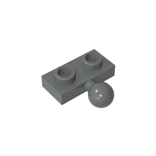 TYCOLE Gobricks GDS-849 Plate, Modified 1 x 2 with Tow Ball on Side Compatible with 14417 Children's Toys Assembles Building Block (199 Dark Bluish Gray(072),40 PCS) von TYCOLE