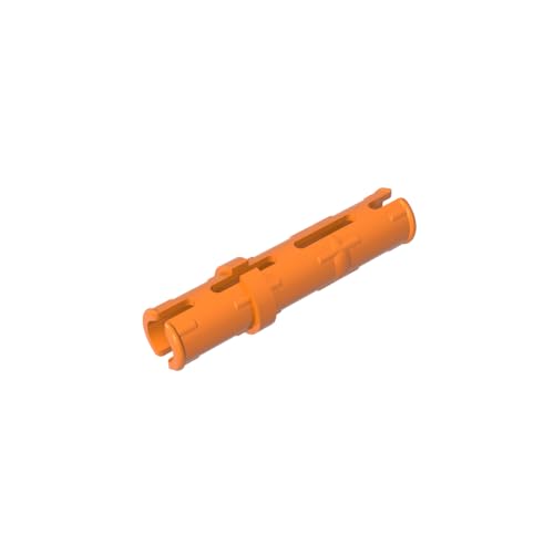 TYCOLE Gobricks GDS-888 Pin 3L with Friction Ridges Lengthwise Compatible with 6558 All Major Brick Brands,Building Blocks,Parts and Pieces (106 Orange(021),50 PCS) von TYCOLE