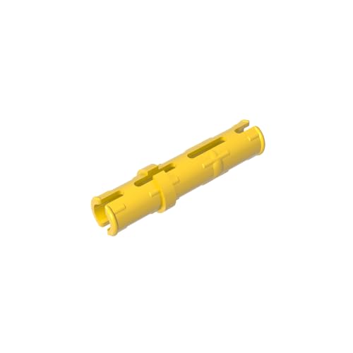 TYCOLE Gobricks GDS-888 Pin 3L with Friction Ridges Lengthwise Compatible with 6558 All Major Brick Brands,Building Blocks,Parts and Pieces (24 Yellow(030),50 PCS) von TYCOLE