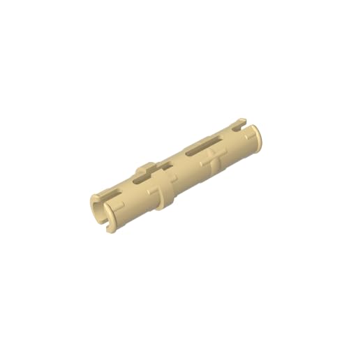 TYCOLE Gobricks GDS-888 Pin 3L with Friction Ridges Lengthwise Compatible with 6558 All Major Brick Brands,Building Blocks,Parts and Pieces (5 Tan(031),50 PCS) von TYCOLE