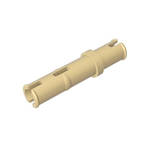 TYCOLE Gobricks GDS-891 Pin 3L Without Friction Ridges Lengthwise Compatible with 32556 All Major Brick Brands,Building Blocks,Parts and Pieces (5 Tan(031),50 PCS) von TYCOLE